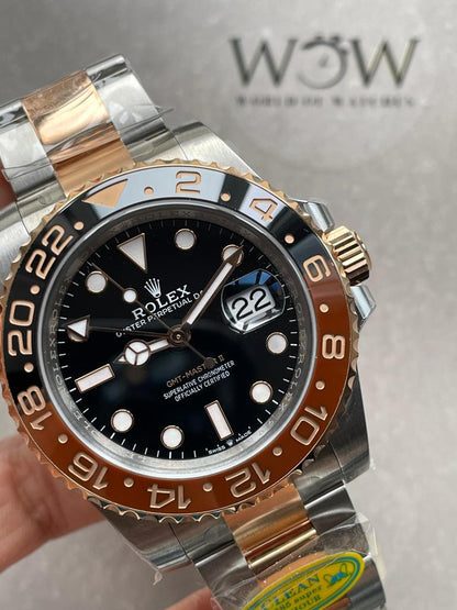 Clean Factory 1:1 Rolex GMT-Master II 126711 CHNR Black/Brown Ceramic Rootbeer Best Edition DD3285 CHS