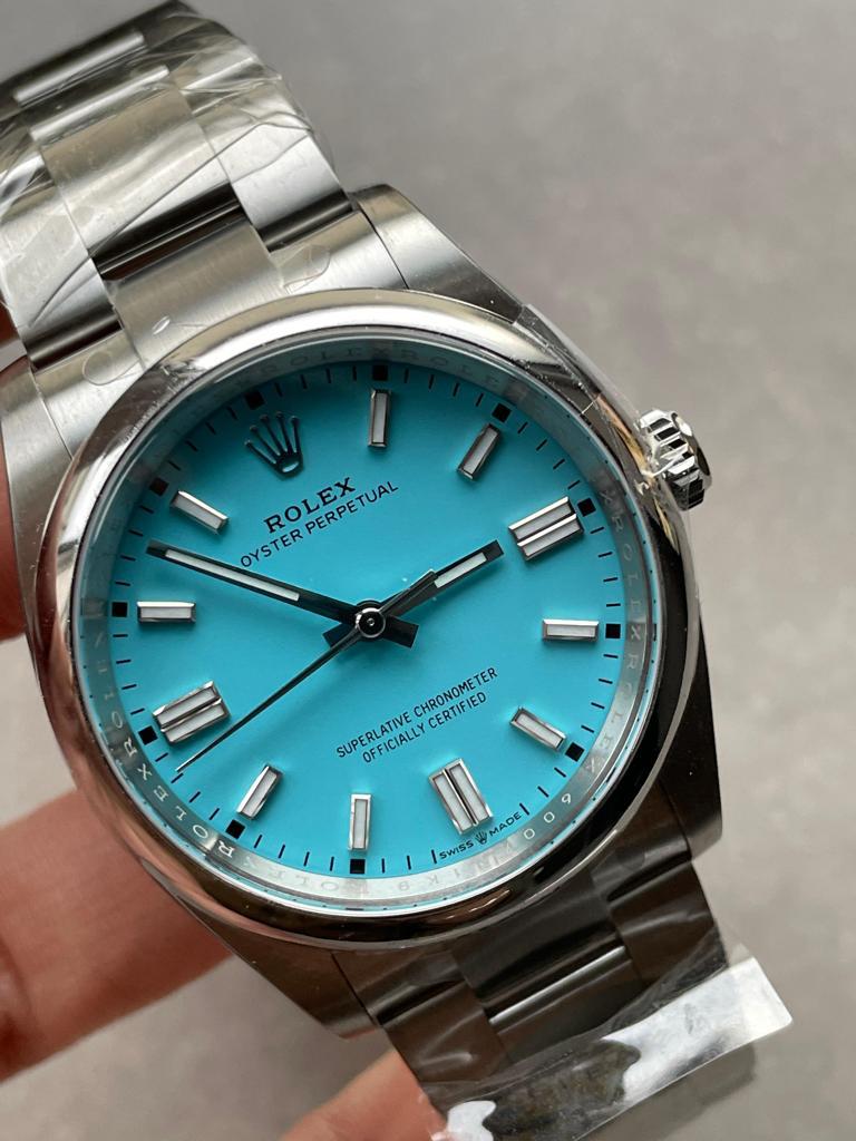 Clean Factory 1:1 Rolex Oyster Perpetual 126000 36mm Best Edition 904L Steel Tiffany Blue Dial VR3230