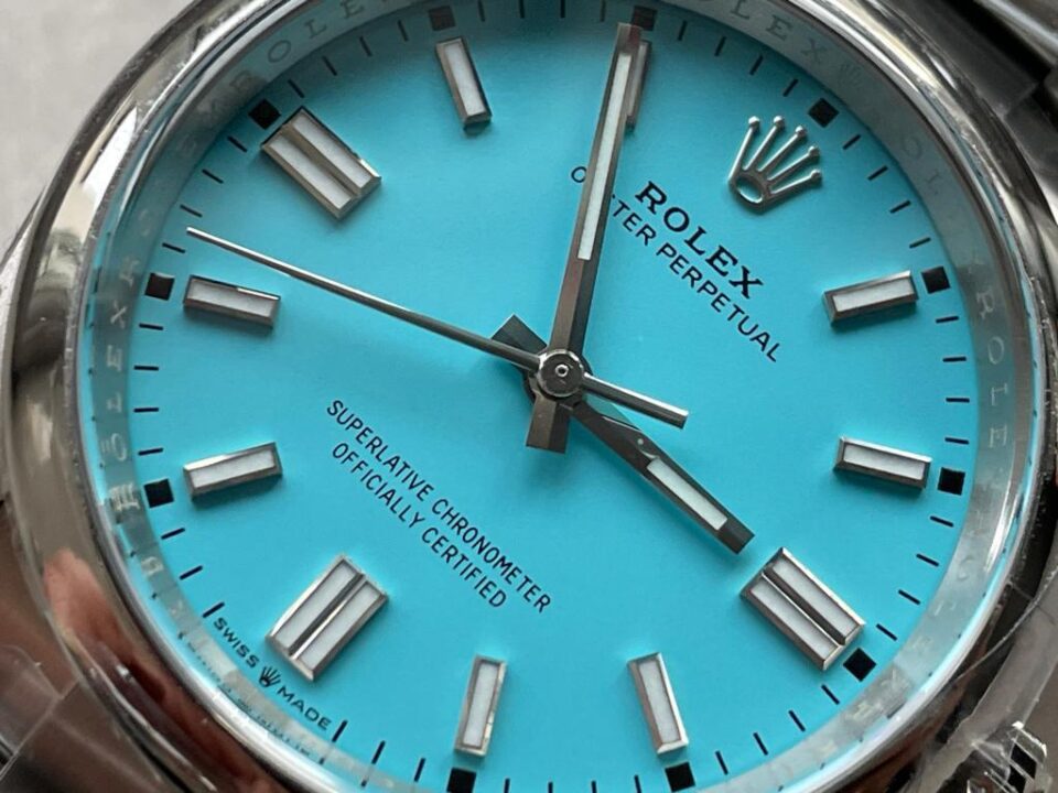 Clean Factory 1:1 Rolex Oyster Perpetual 126000 36mm Best Edition 904L Steel Tiffany Blue Dial VR3230