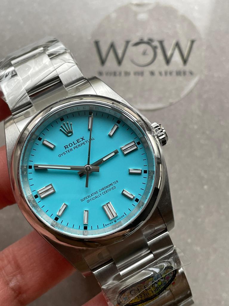 Clean Factory 1:1 Rolex Oyster Perpetual 126000 36mm Best Edition 904L Steel Tiffany Blue Dial VR3230