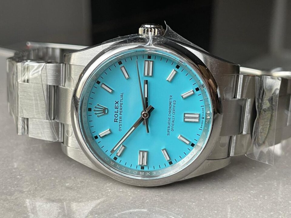 Clean Factory 1:1 Rolex Oyster Perpetual 126000 36mm Best Edition 904L Steel Tiffany Blue Dial VR3230