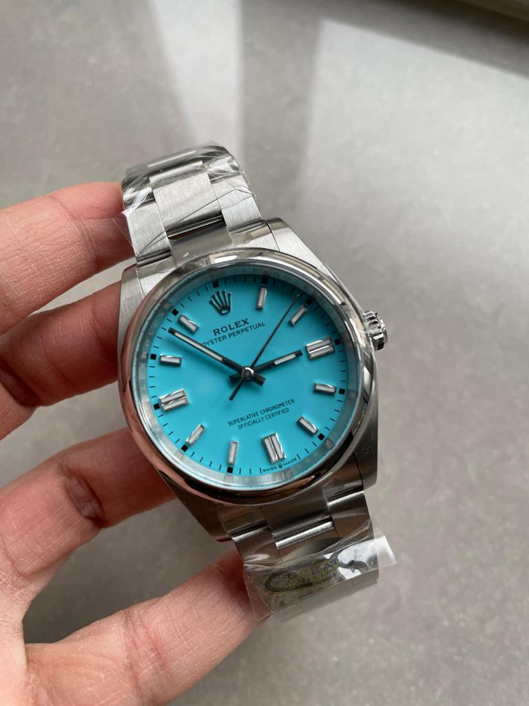 Clean Factory 1:1 Rolex Oyster Perpetual 126000 36mm Best Edition 904L Steel Tiffany Blue Dial VR3230