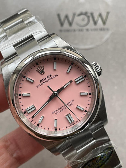 Clean Factory 1:1 Rolex Oyster Perpetual 126000 36mm Best Edition 904L Steel Pink Dial VR3230