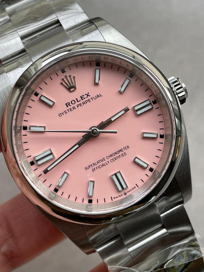 Clean Factory 1:1 Rolex Oyster Perpetual 126000 36mm Best Edition 904L Steel Pink Dial VR3230