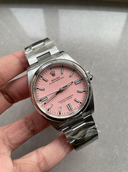 Clean Factory 1:1 Rolex Oyster Perpetual 126000 36mm Best Edition 904L Steel Pink Dial VR3230