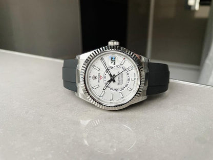 Noob FACTORY 1:1 Rolex Sky-Dweller 326934 904L SS Noob 1:1 Best Edition White Dial Asian 23J to 9001