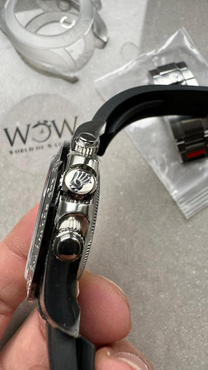 Clean Factory 1:1 Rolex Daytona 116519 904L SS Black Dial A4130