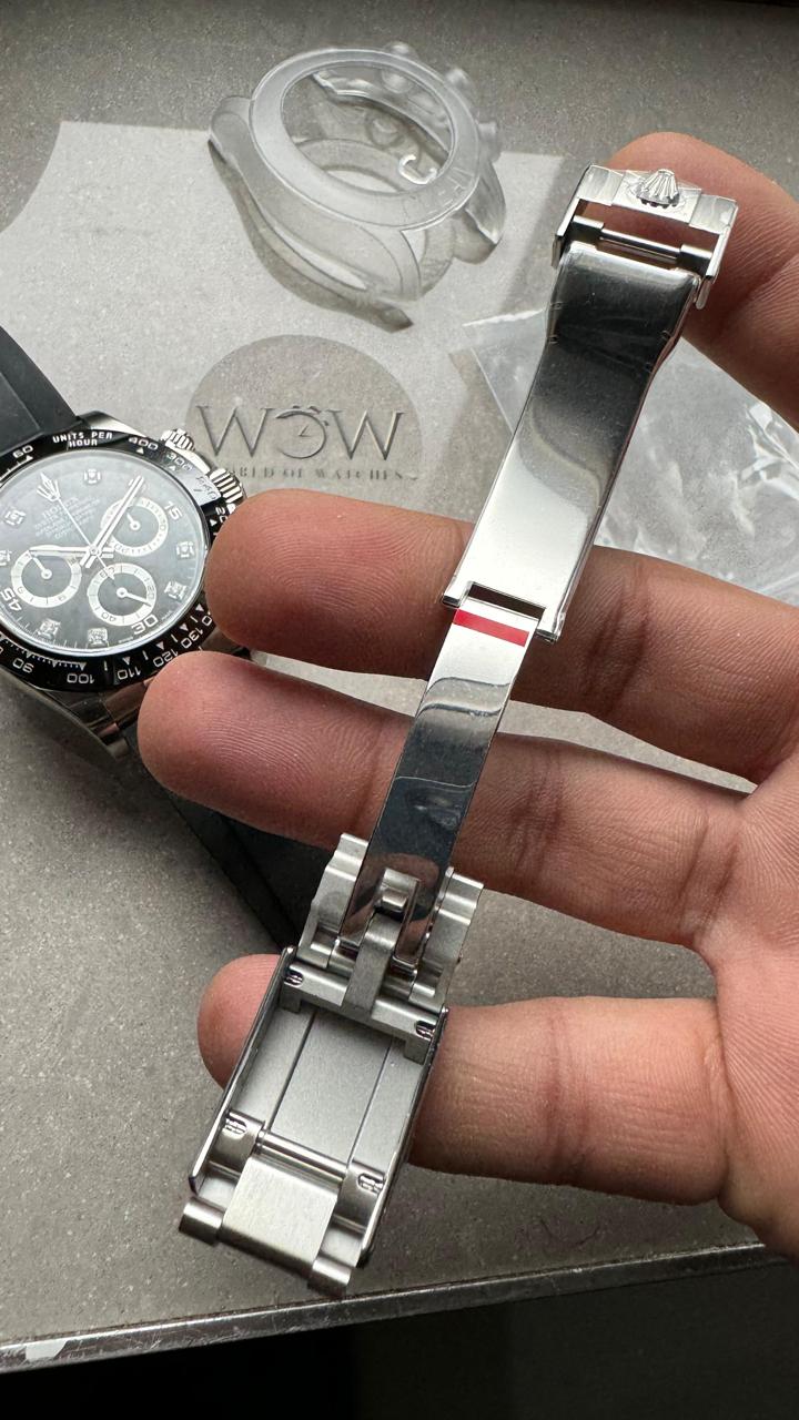 Clean Factory 1:1 Rolex Daytona 116519 904L SS Black Dial A4130
