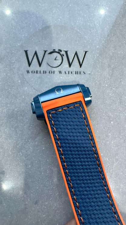 Planet Ocean 45.5mm Big Blue Real Ceramic VSF 1:1 Best Edition on Blue Rubber Strap A8906