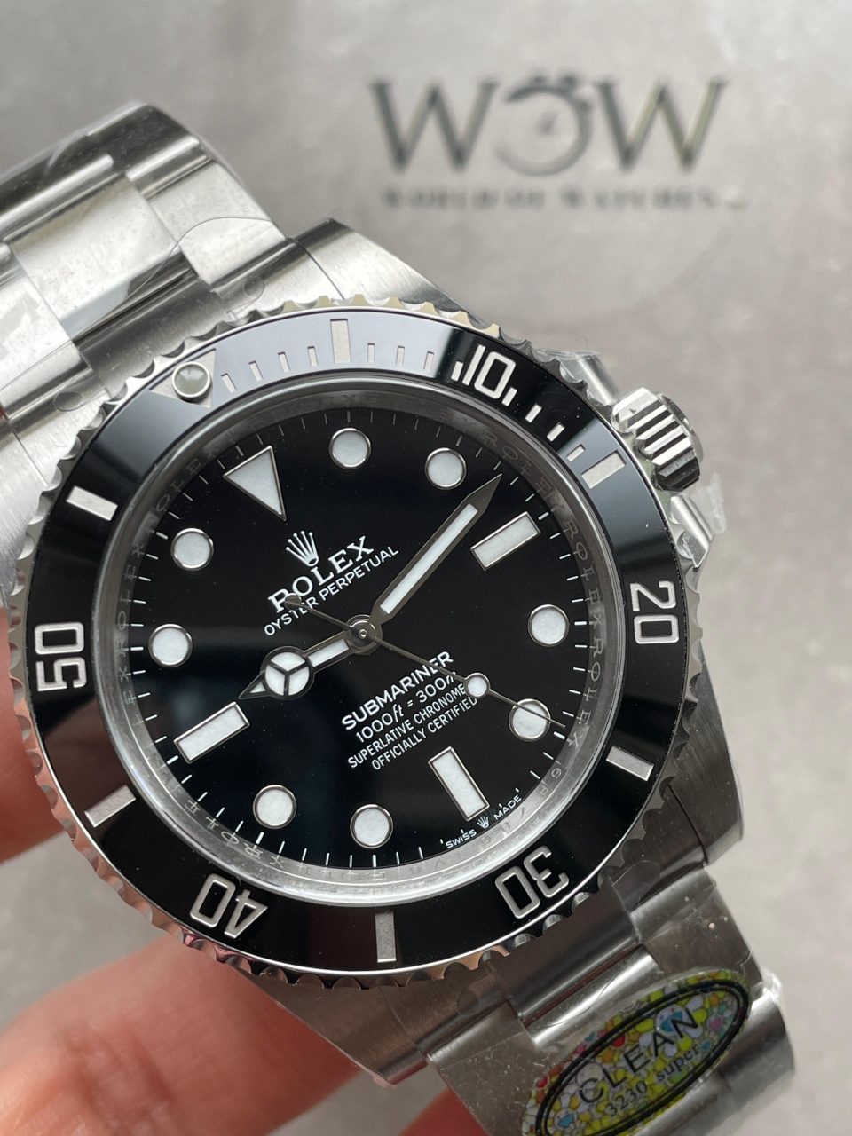 CLEAN FACTORY 1:1 Rolex Submariner 124060LN 904L SS Black Dial VR3230