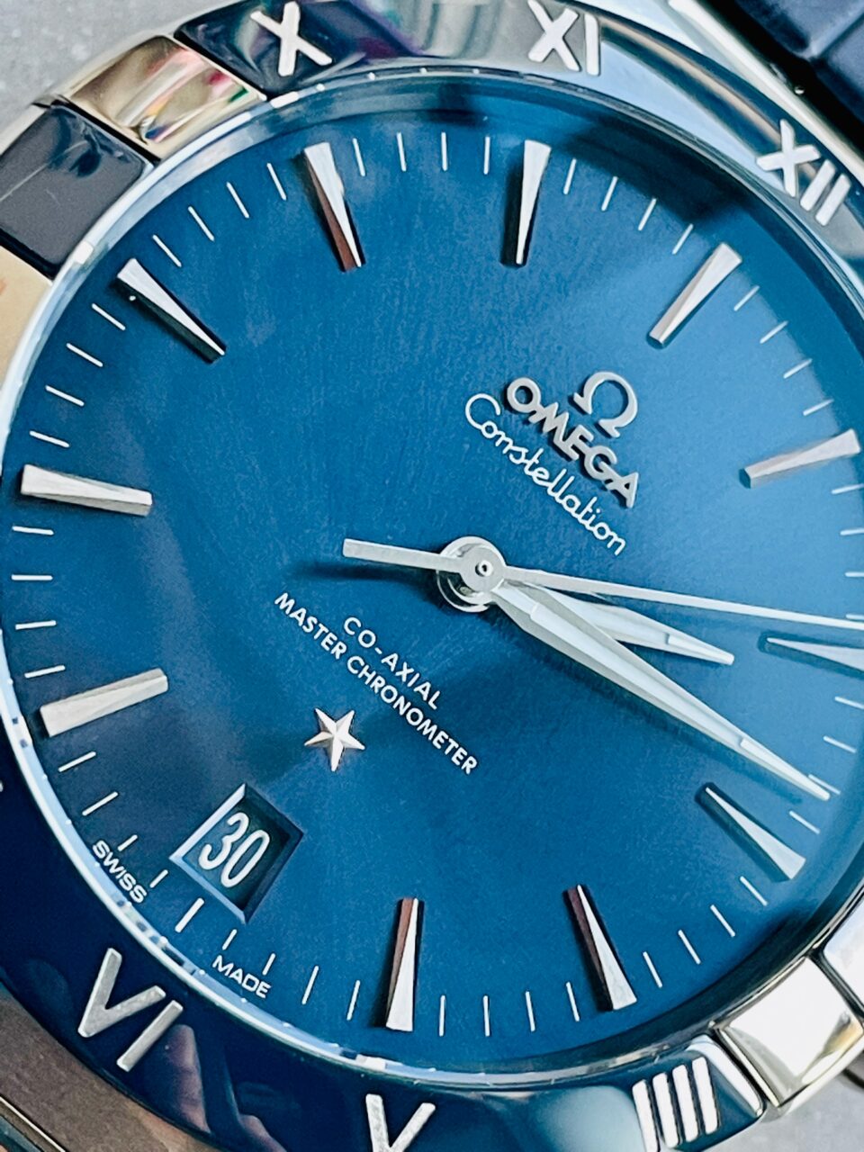 Constellation Blue Ceramic SS 8F 1:1 Best Edition Blue Dial on Blue Gummy Strap A8900