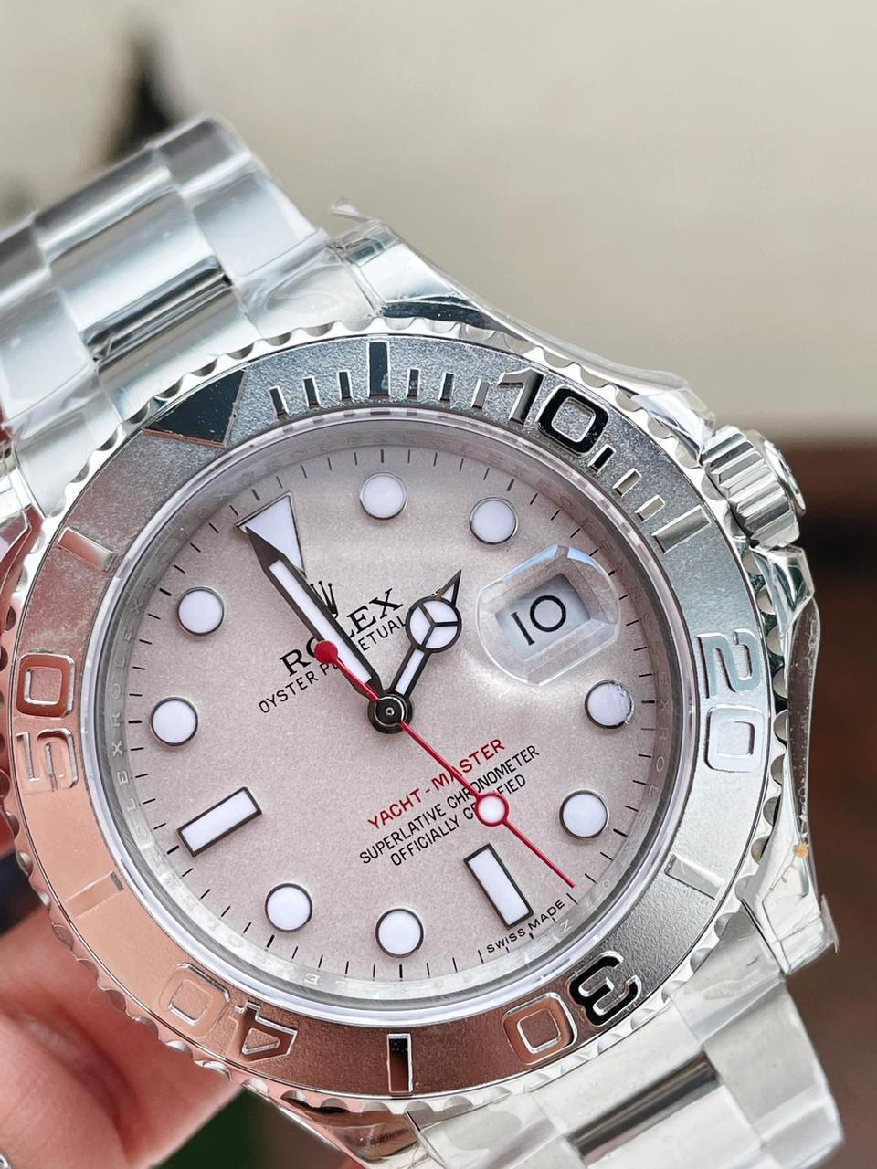 JF FACTORY 1:1 Rolex Yacht-Master 116622 Best Edition Silver Dial SH3135