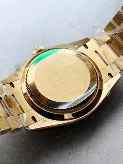 EWF Factory 1:1 Rolex Day Date 40 YG 904L Steel Best Edition Green Dial A3255