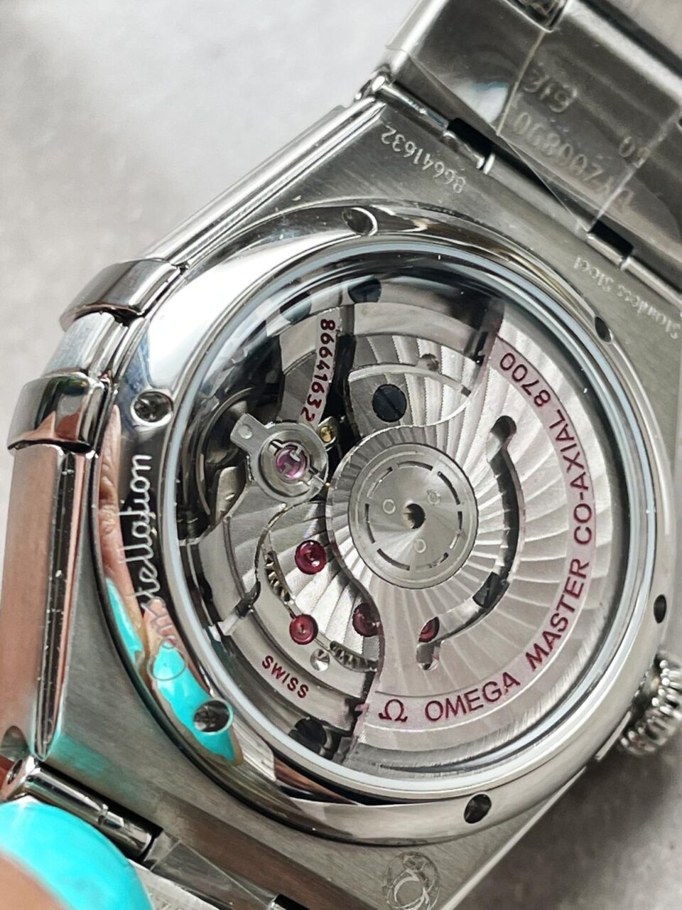 Constellation Co?Axial Master 29 mm Silver dial White dial on Diamond bezel