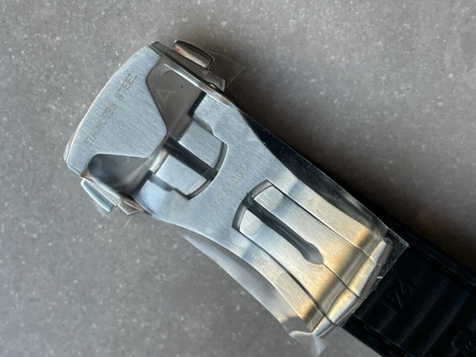 Constellation Black Ceramic SS SBF 1:1 Best Edition White Textured Dial on Black Gummy Strap A8900