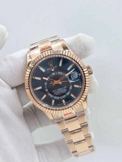 Noob FACTORY 1:1 Rolex Sky-Dweller 326935 RG/SS Turquosi Dial