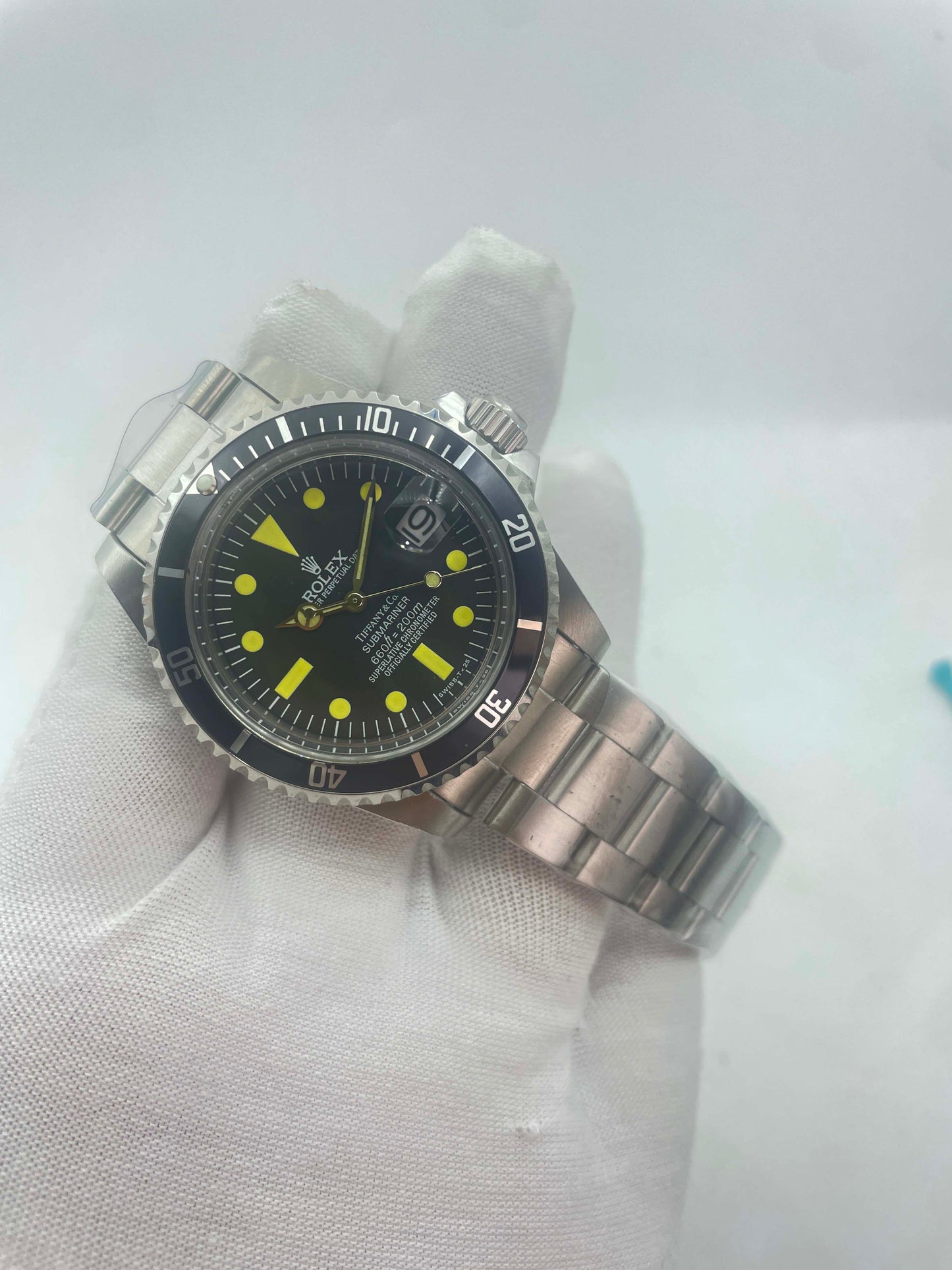 Vintage Rolex Submariner Date Tiffany  16610A30B9315 Black dial