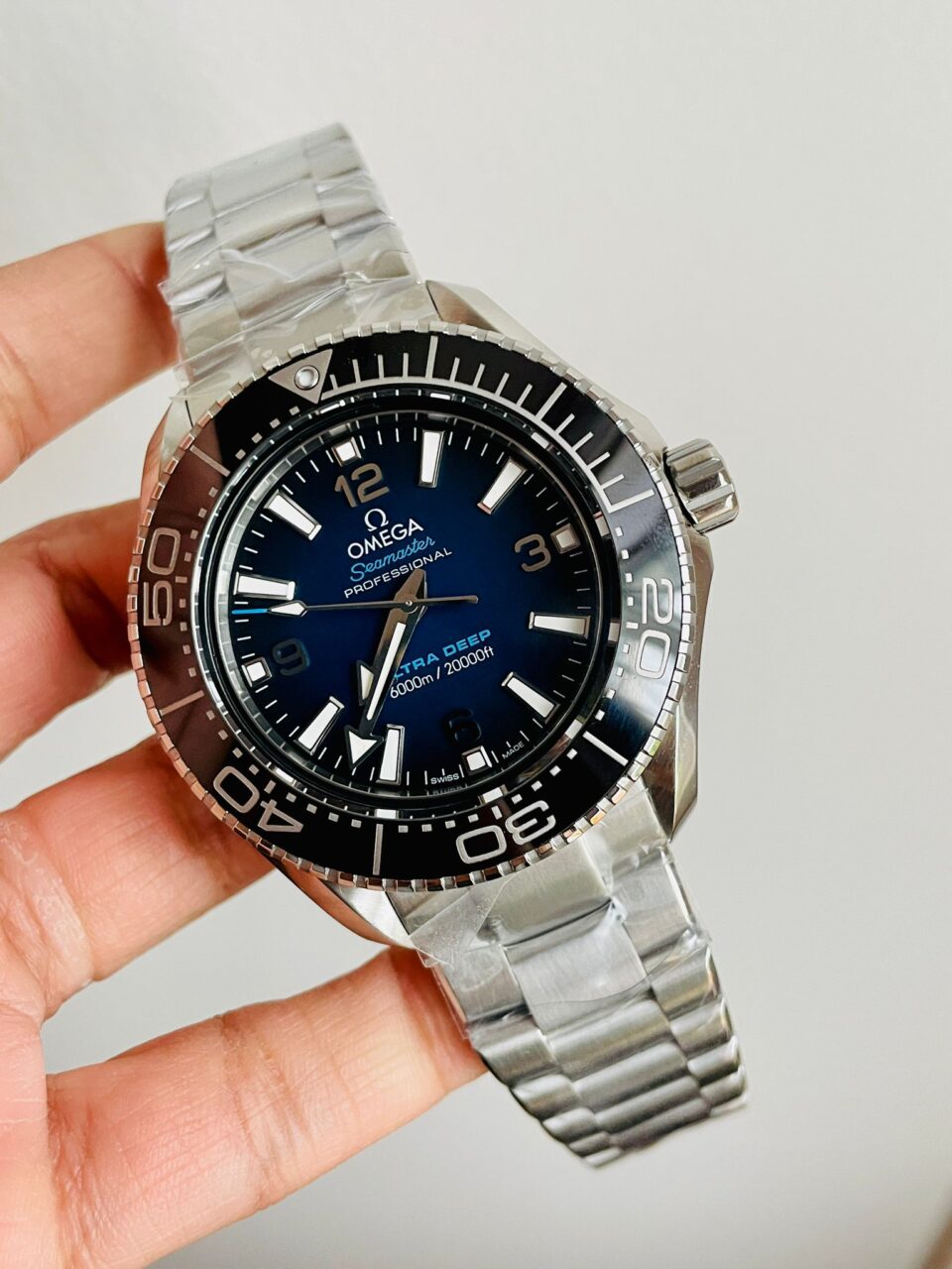 Seamaster 6000M Ultra Deep SS SBF VF 1:1 Best Edition Deep Blue Dial on SS Bracelet A8912 SCG