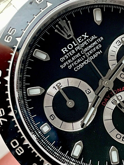 Rolex Daytona 116500 DAYTONA 1:1 Best Edition CF 904L SS Case and Black Dial SA4130