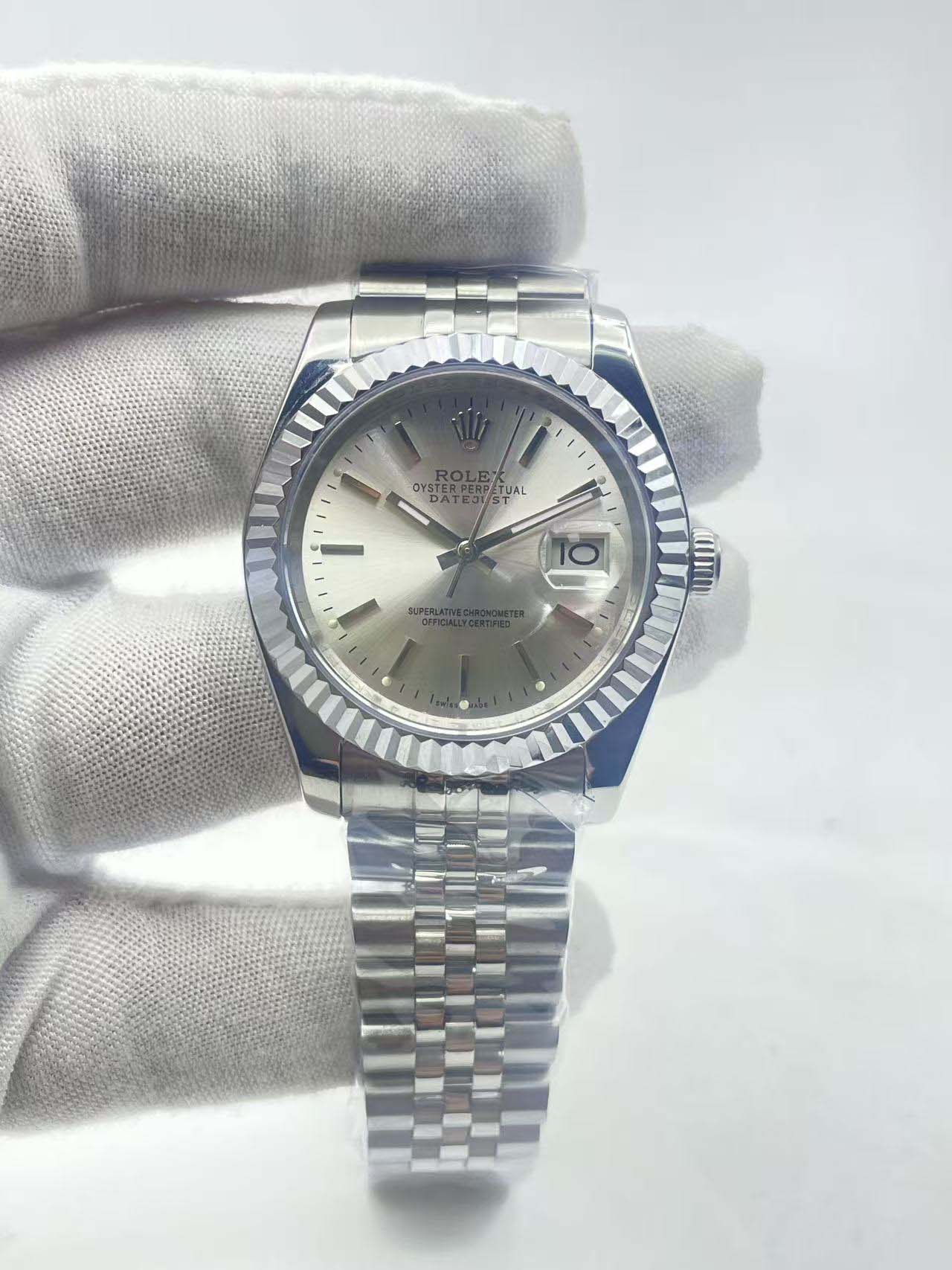 Rolex Datejust 36 Steel Silver Index Dial Ref.16014
