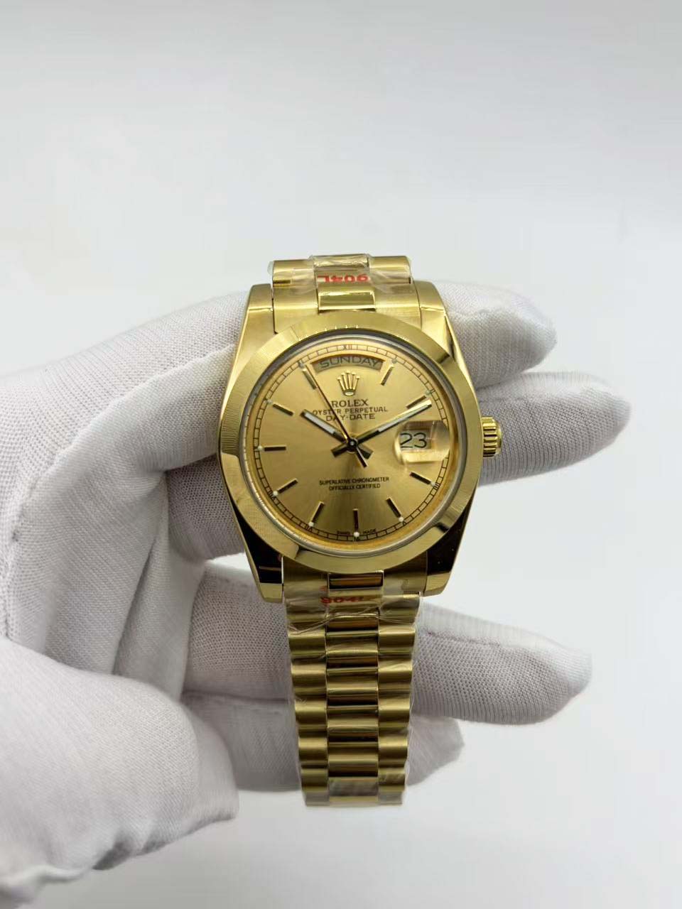 Rolex Day-Date 36MM Yellow Gold Ref.18248 - Champagne Index Dial