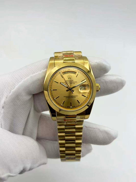 Rolex Day-Date 36MM Yellow Gold Ref.18248 - Champagne Index Dial