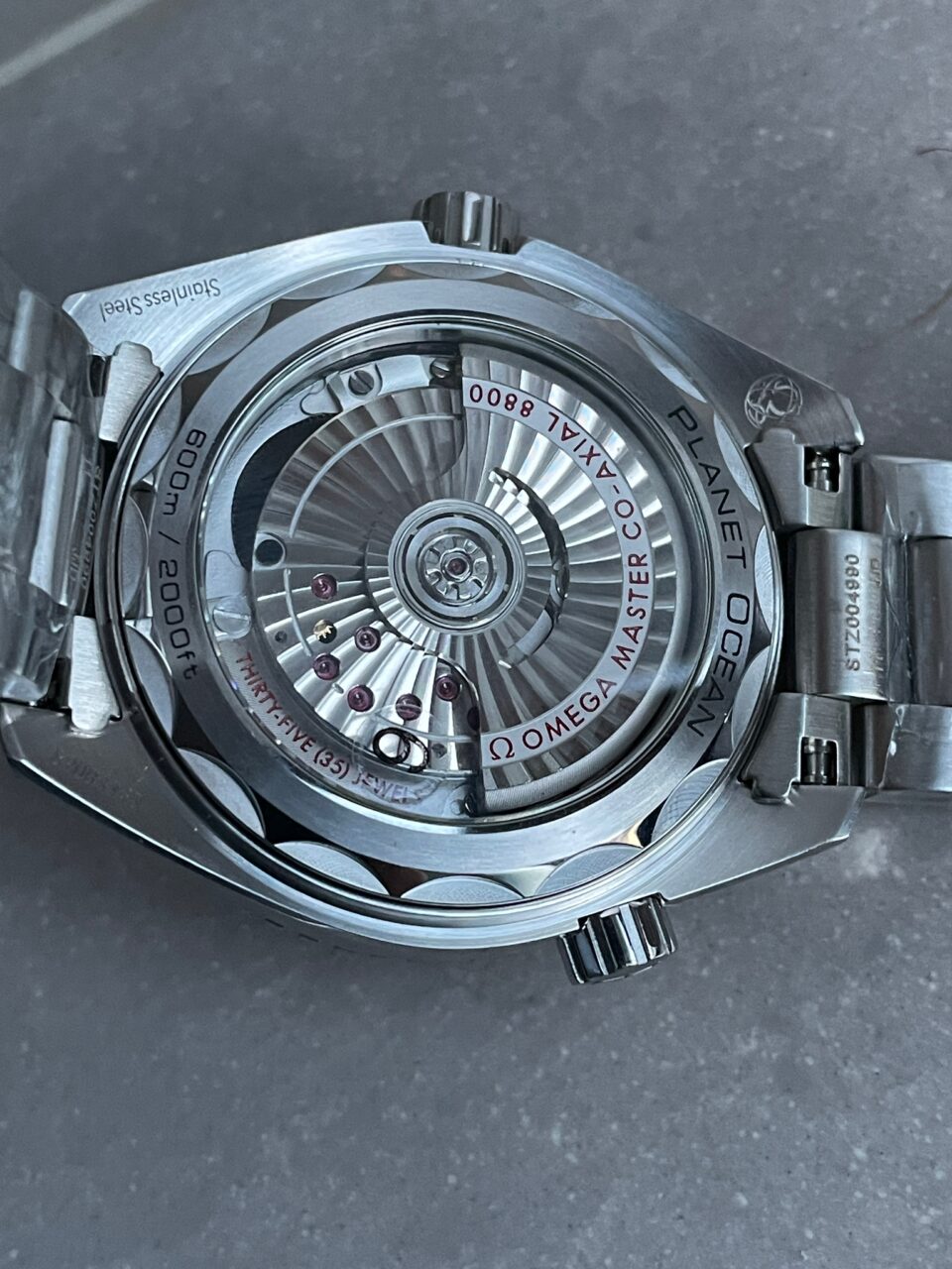 Planet Ocean Sea master 39.5mm White Real Ceramic VSF 1:1 Best Edition on SS strap A8906