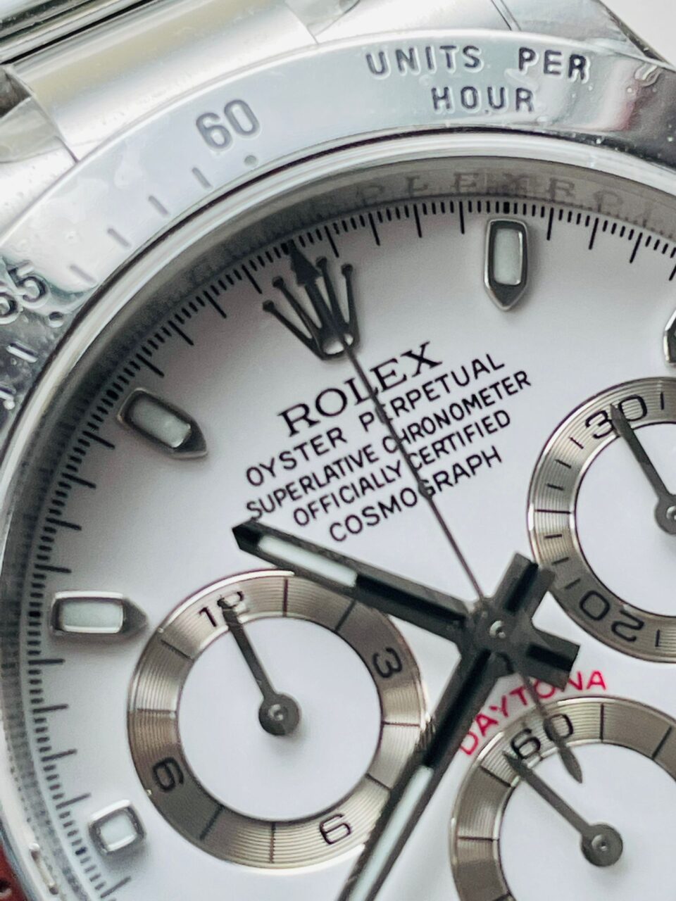 Rolex Daytona 116500 DAYTONA 1:1 Best Edition CF 904L SS Case and Bracelet White Dial Silver bezel SA4130