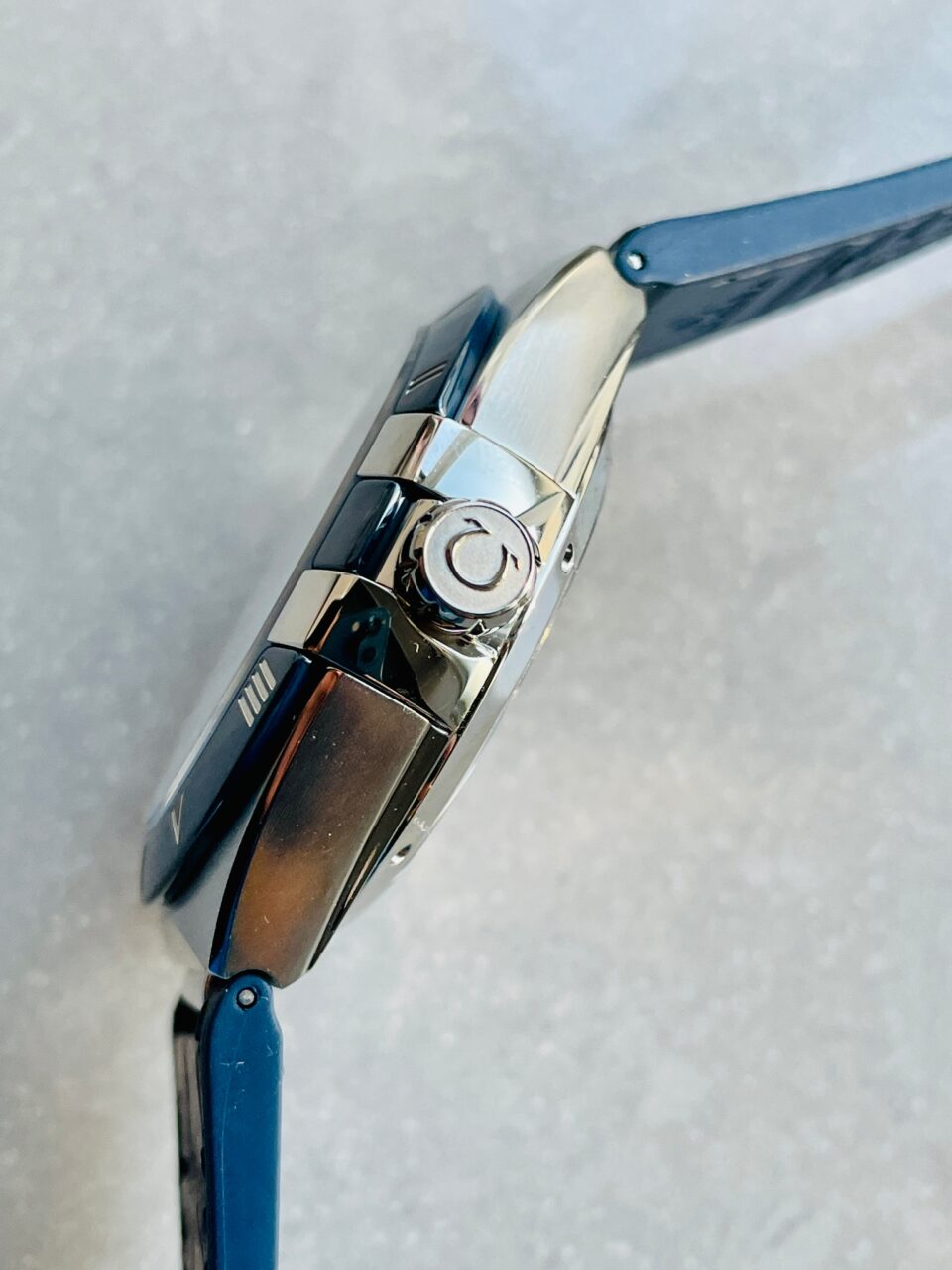 Constellation Blue Ceramic SS 8F 1:1 Best Edition Blue Dial on Blue Gummy Strap A8900