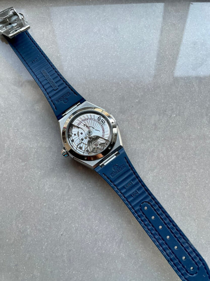 Constellation Blue Ceramic SS 8F 1:1 Best Edition Blue Dial on Blue Gummy Strap A8900
