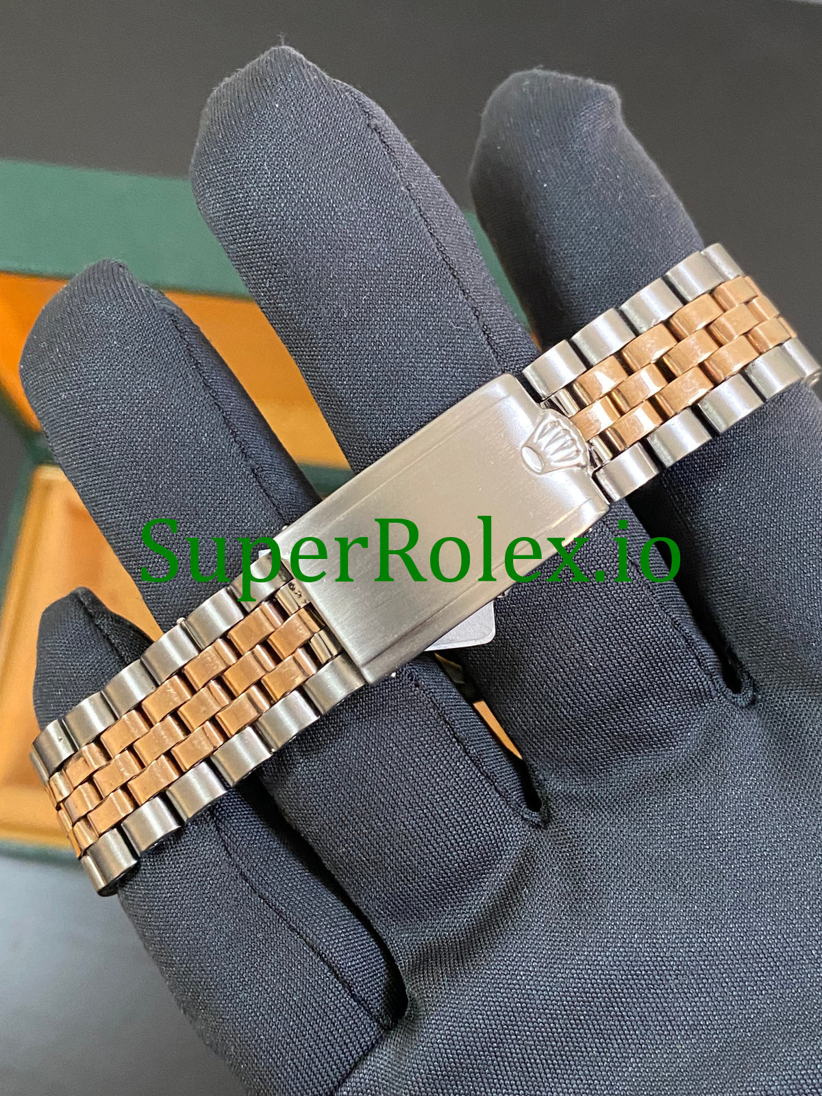 Rolex Datejust 36 Steel and Everose Gold Rose Index Dial Ref.1601