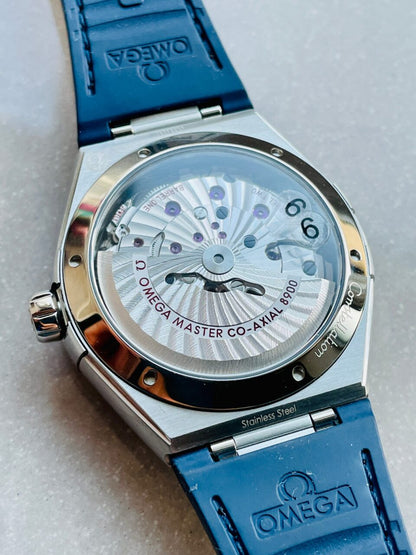 Constellation Blue Ceramic SS 8F 1:1 Best Edition Blue Dial on Blue Gummy Strap A8900