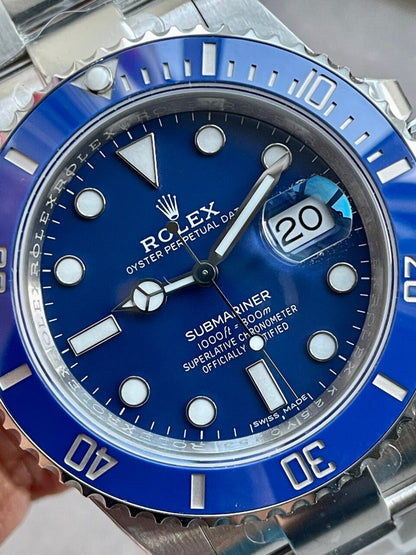 VSF FACTORY 1:1 Rolex Submariner 116619 LB Best Edition Blue Ceramic 904L Steel VS3135