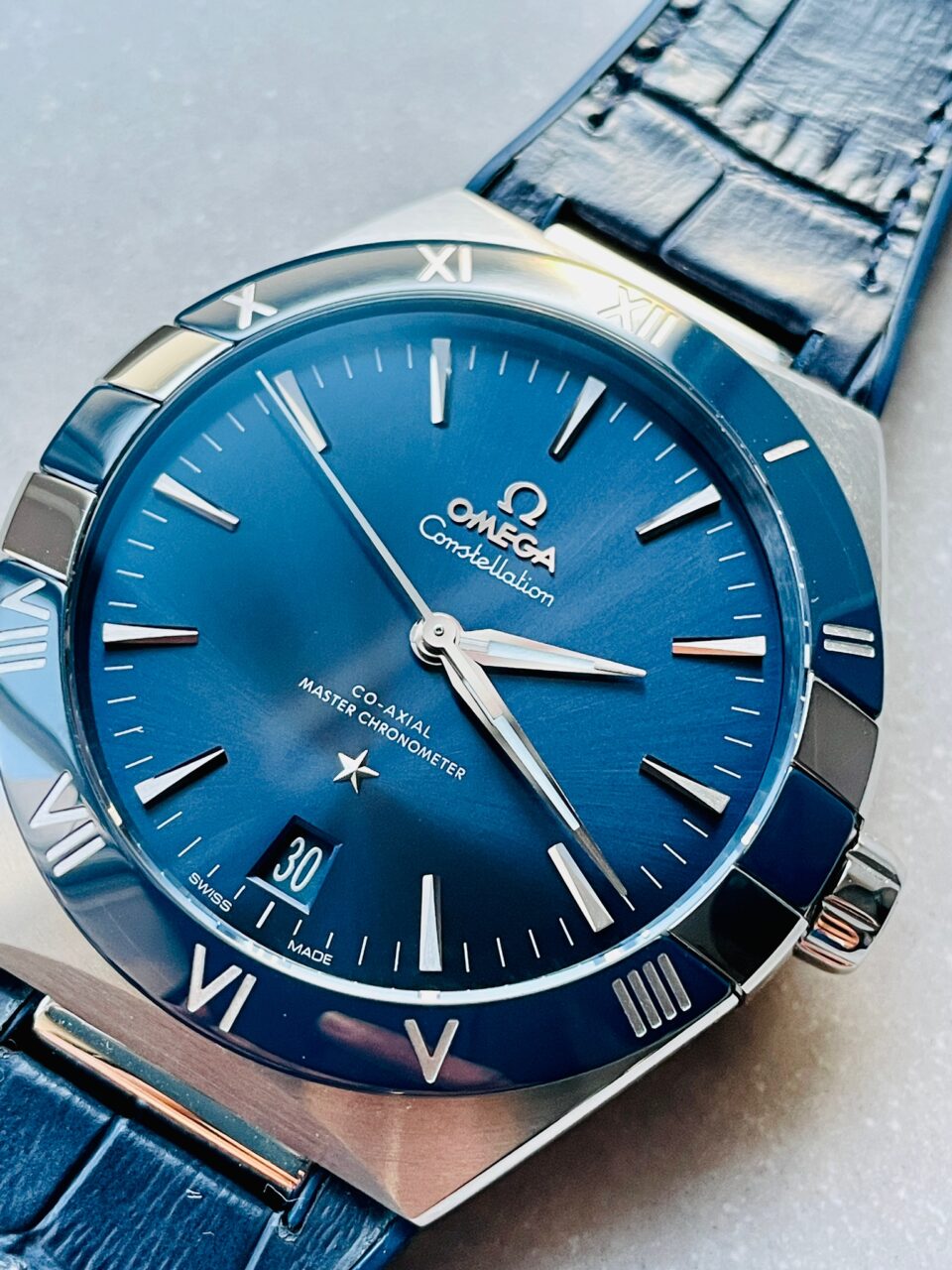 Constellation Blue Ceramic SS 8F 1:1 Best Edition Blue Dial on Blue Gummy Strap A8900