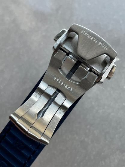 Constellation Blue Ceramic SS 8F 1:1 Best Edition Blue Dial on Blue Gummy Strap A8900