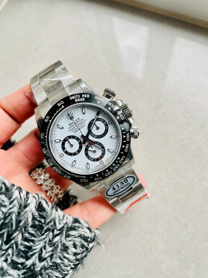 CLEAN FACTORY 1:1 Rolex Daytona 116500 PANDA Best Edition CF 904L SS Case and White Dial