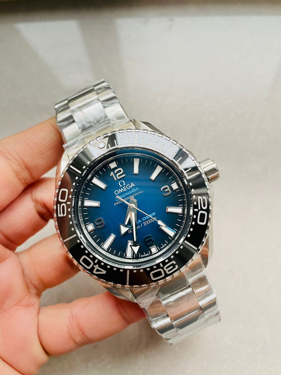 Seamaster 6000M Ultra Deep SS SBF VF 1:1 Best Edition Deep Blue Dial on SS Bracelet A8912 SCG