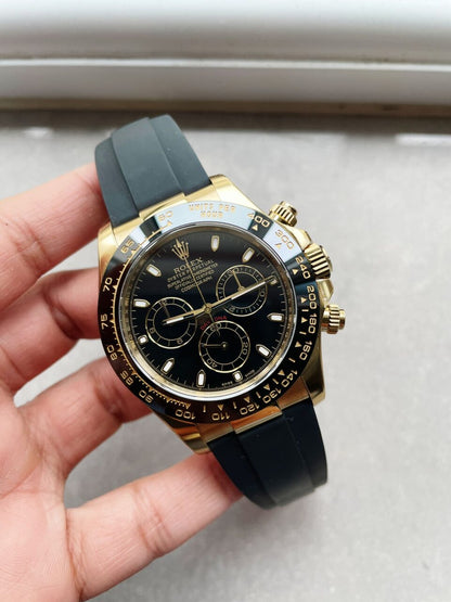 Clean factory 1:1 Rolex Daytona Best Edition 904L Steel Black Dial A4130