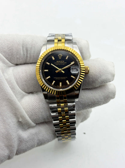 Rolex Datejust 31 Steel and Yellow Gold Black Index Dial Ref.178273