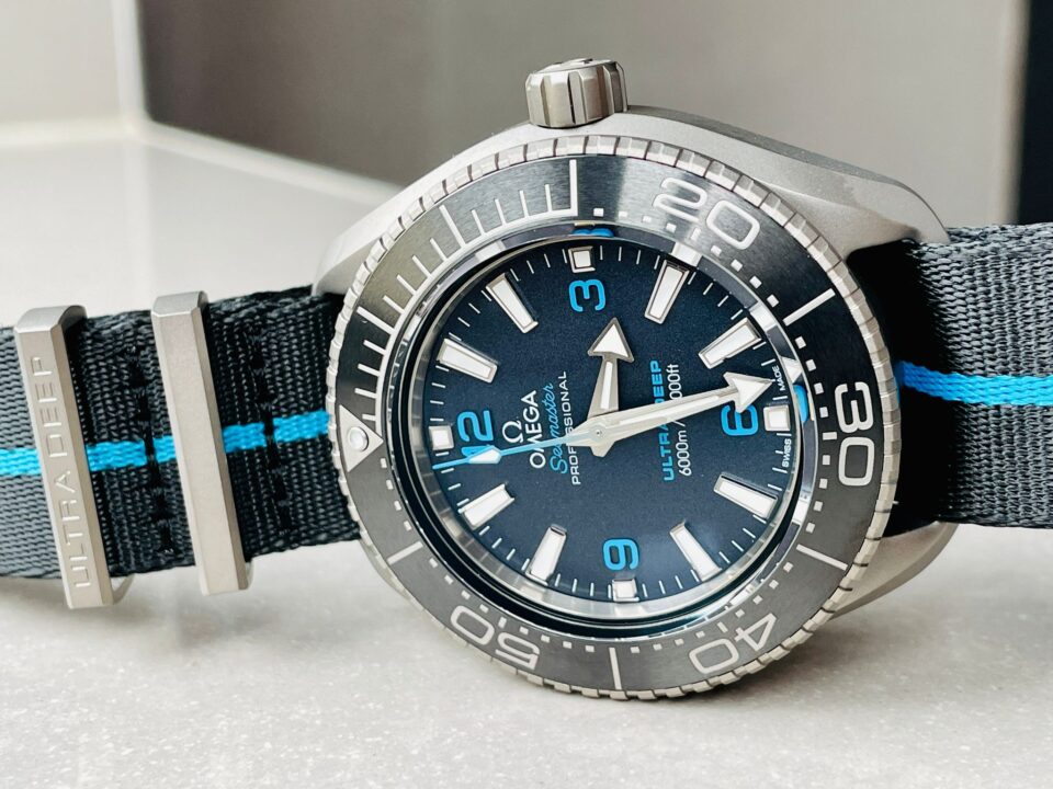 Seamaster 6000M Ultra Deep SS SBF 1:1 Best Edition Black Dial on Black Nylon Strap A8912 Super Clone