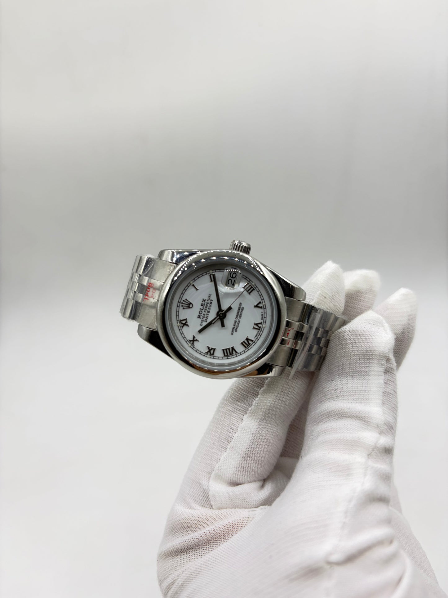 Rolex Platinum Dial Datejust 31 Silver Roman Roman Ref.178246