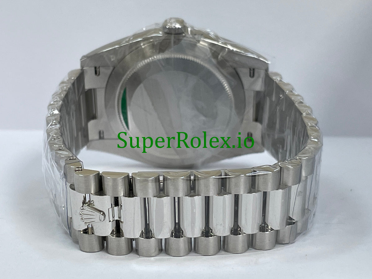 Rolex Platinum Day-Date 40MM Ref.228236 - Ice Blue Baguette Diamond Dial