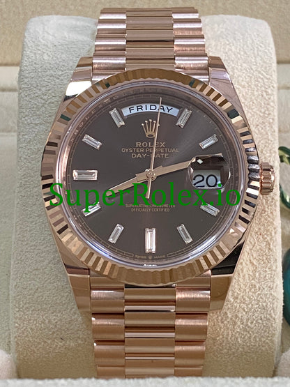 Rolex Day-Date 40MM  Everose Gold Ref.228235