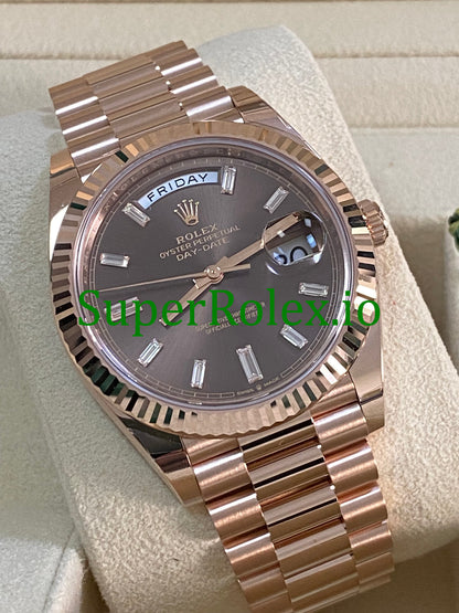 Rolex Day-Date 40MM  Everose Gold Ref.228235