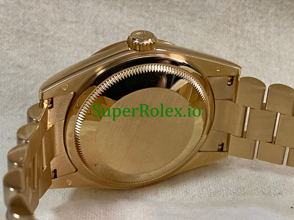 Rolex Day-Date 36MM Yellow Gold Champagne Roman Dial Ref.118238