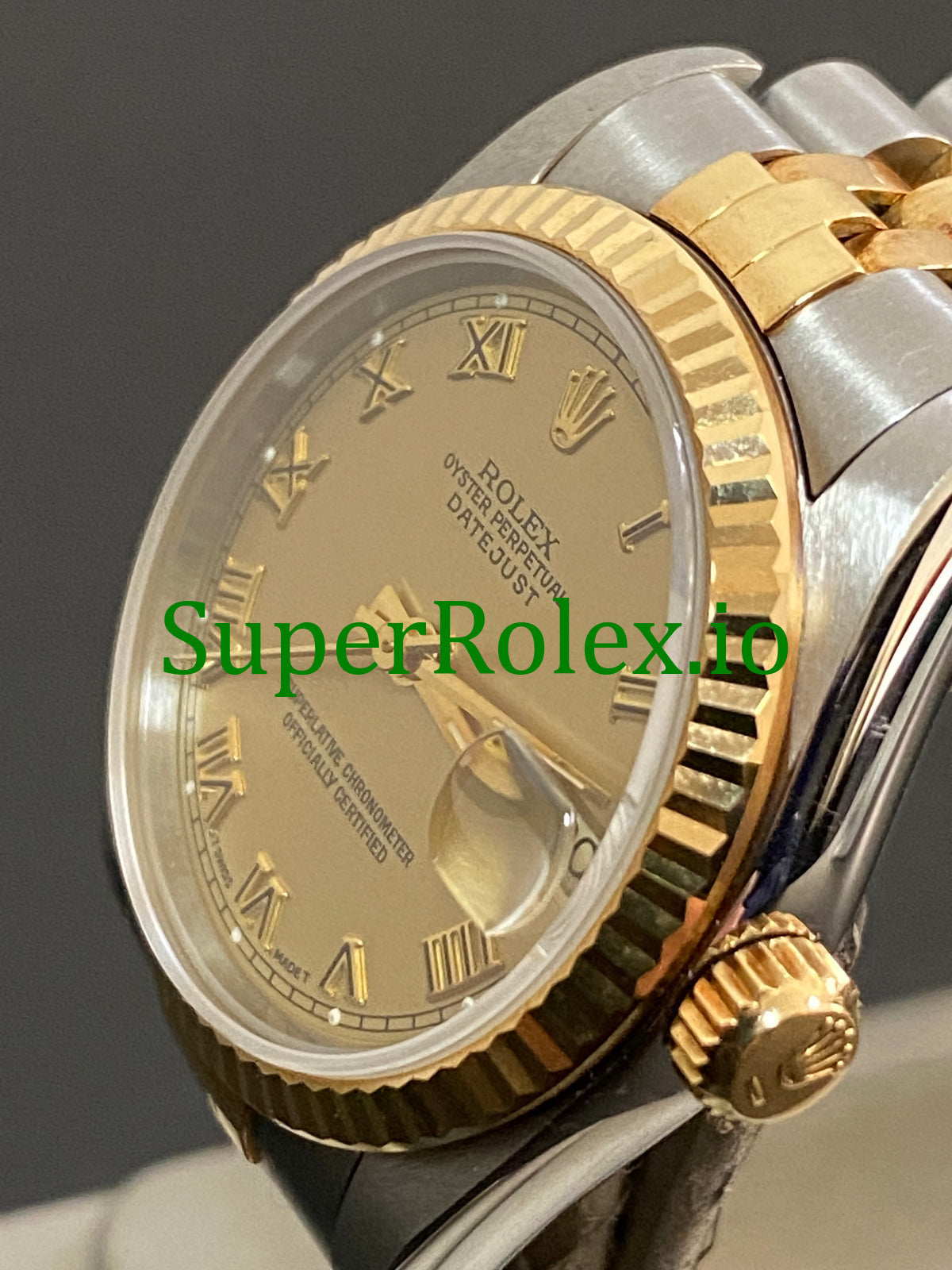 Rolex Datejust 31 Yellow Gold Champagne Roman Dial Ref.68273