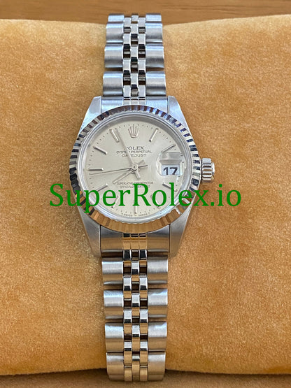 Rolex Lady-Datejust 26MM Steel Silver Index Dial Ref.69174