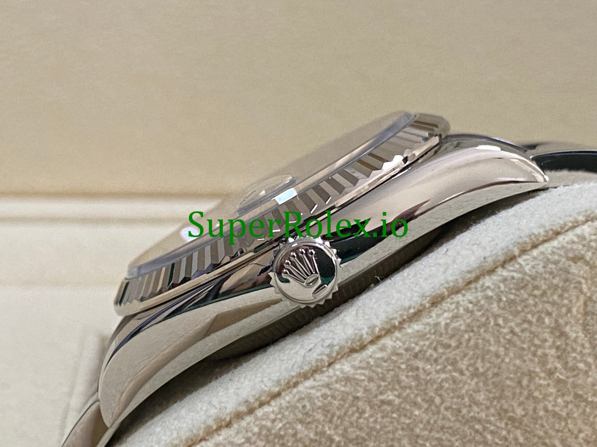 Rolex Datejust 36 Stainless Steel Bright Blue Fluted-Motif Dial Ref.126234