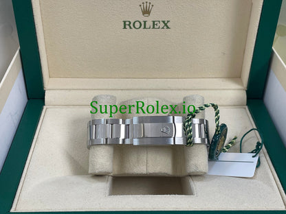 Rolex Datejust 41 Steel and White Gold Black Index Dial Ref.126334